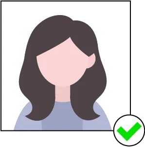 Voorbeeld gezichtsfoto